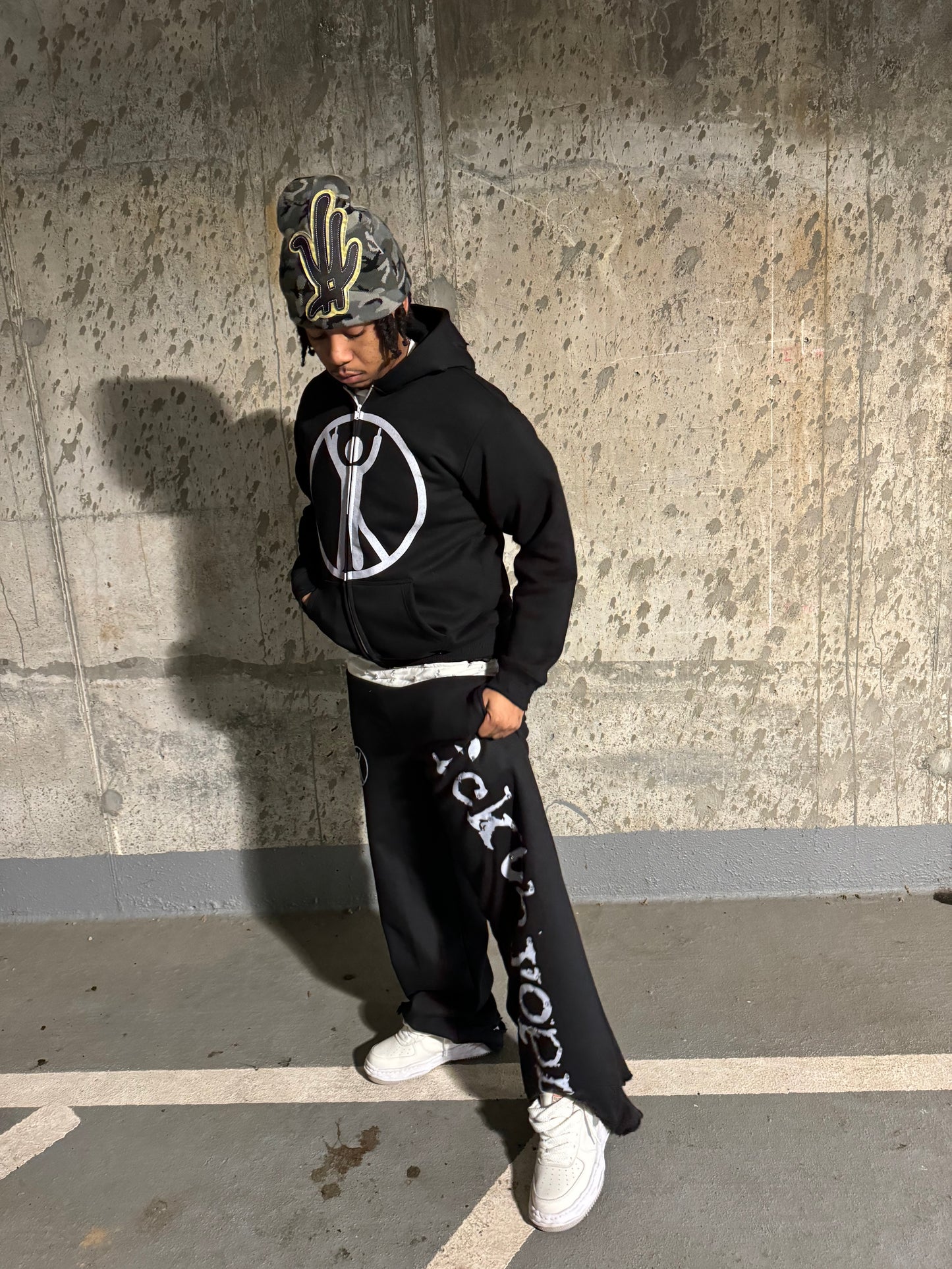 “No F*ks Allowed” Heel Drag Sweats (Black)
