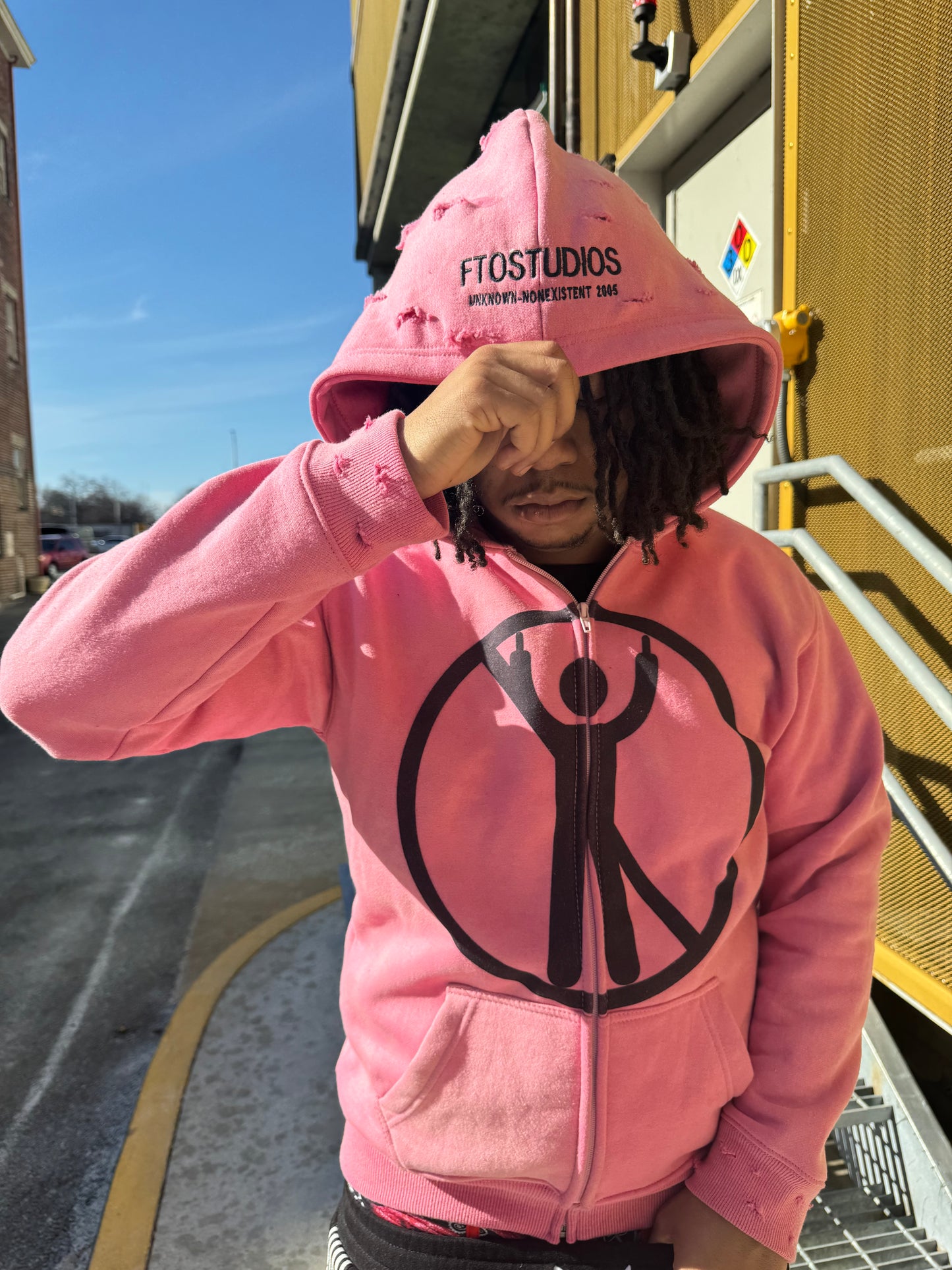 “No F*ks Allowed” Zip Up (Pink)
