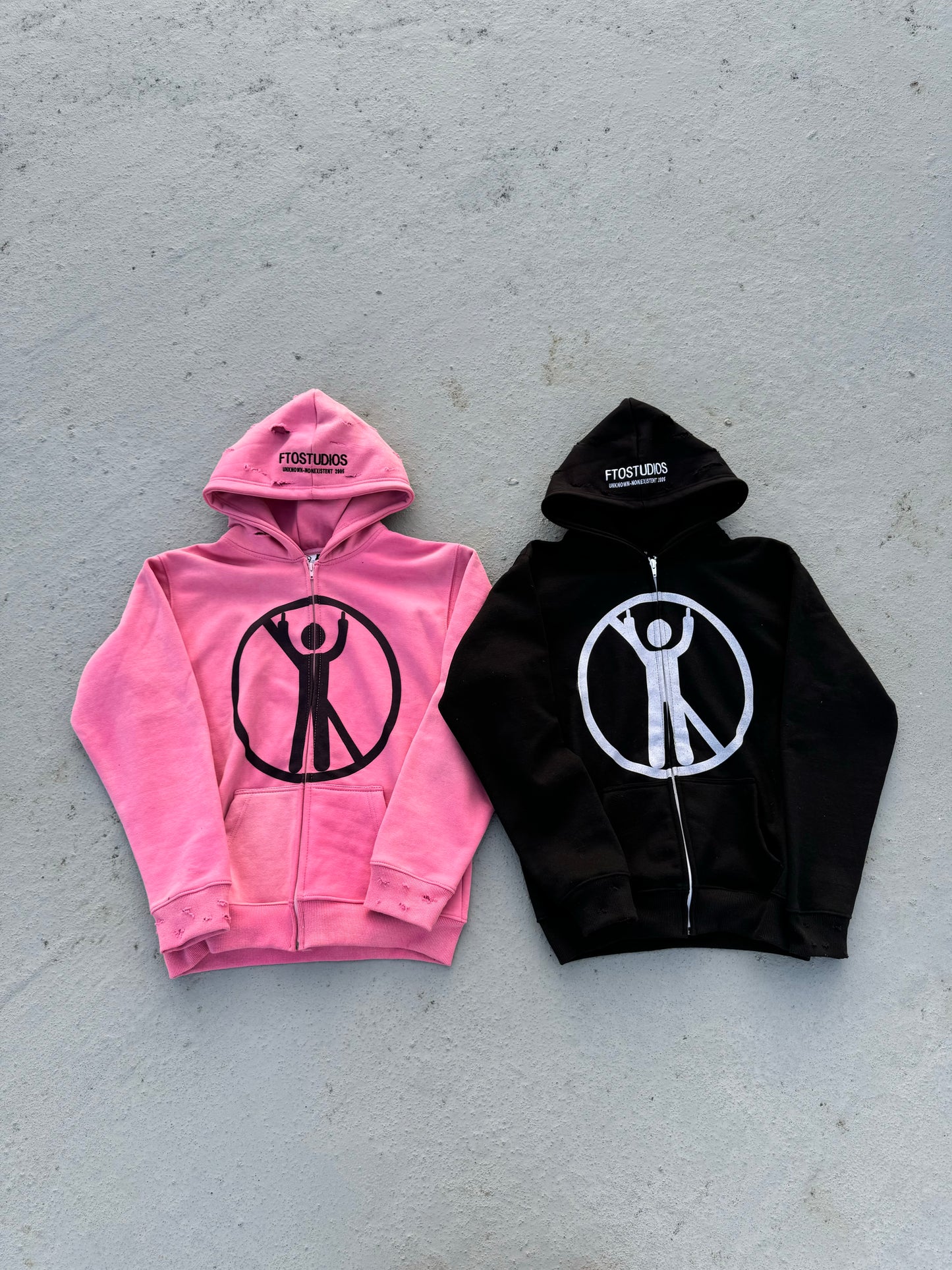 “No F*ks Allowed” Zip Up (Black)