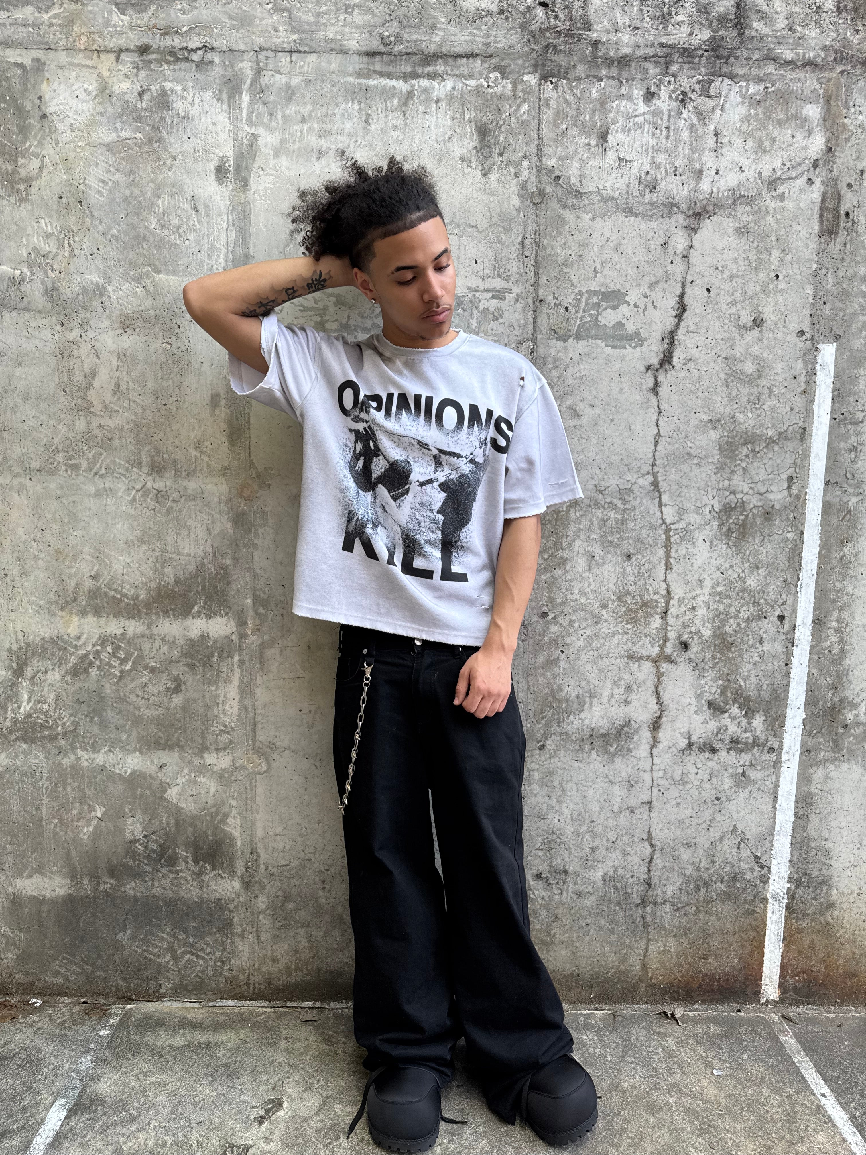 “Opinions Kill” Tee (Dirty White)