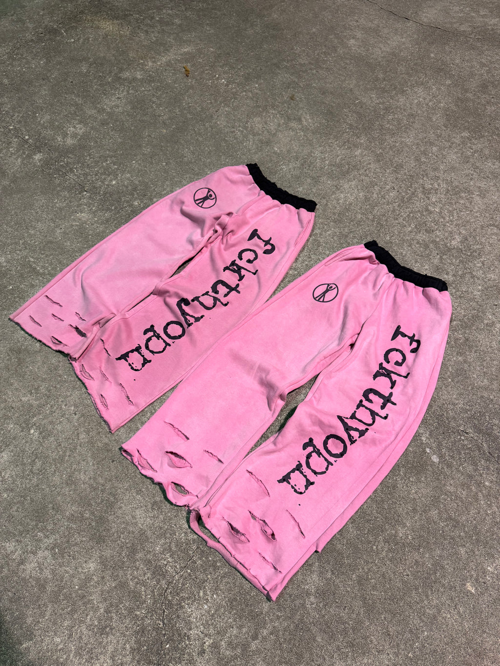 “No F*ks Allowed” Heel Drag Sweats (Pink)