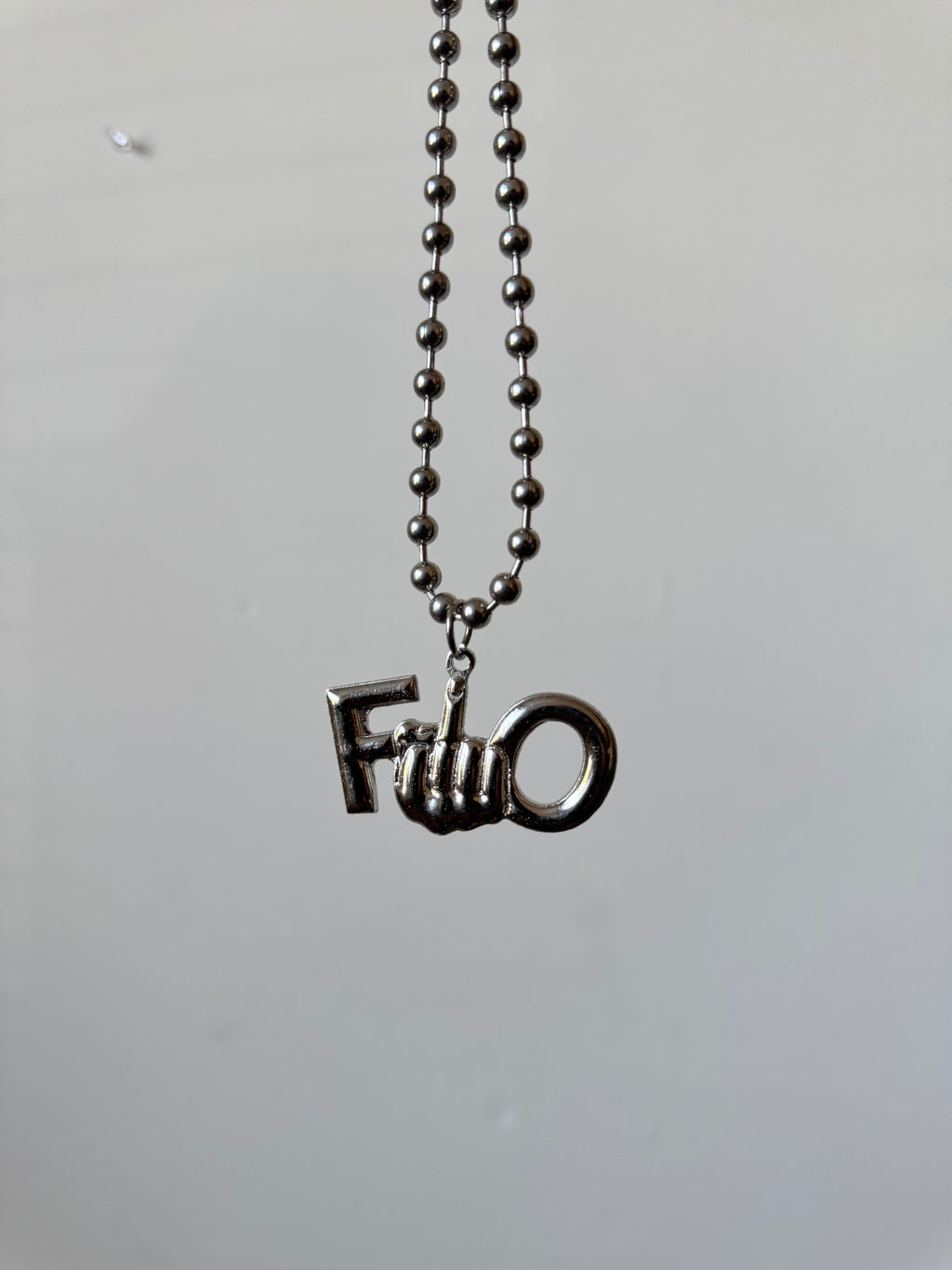 Middle Finger Logo Chain