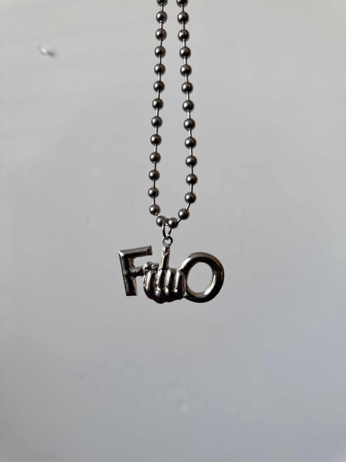 Middle Finger Logo Chain