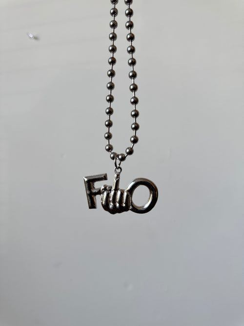 Middle Finger Logo Chain