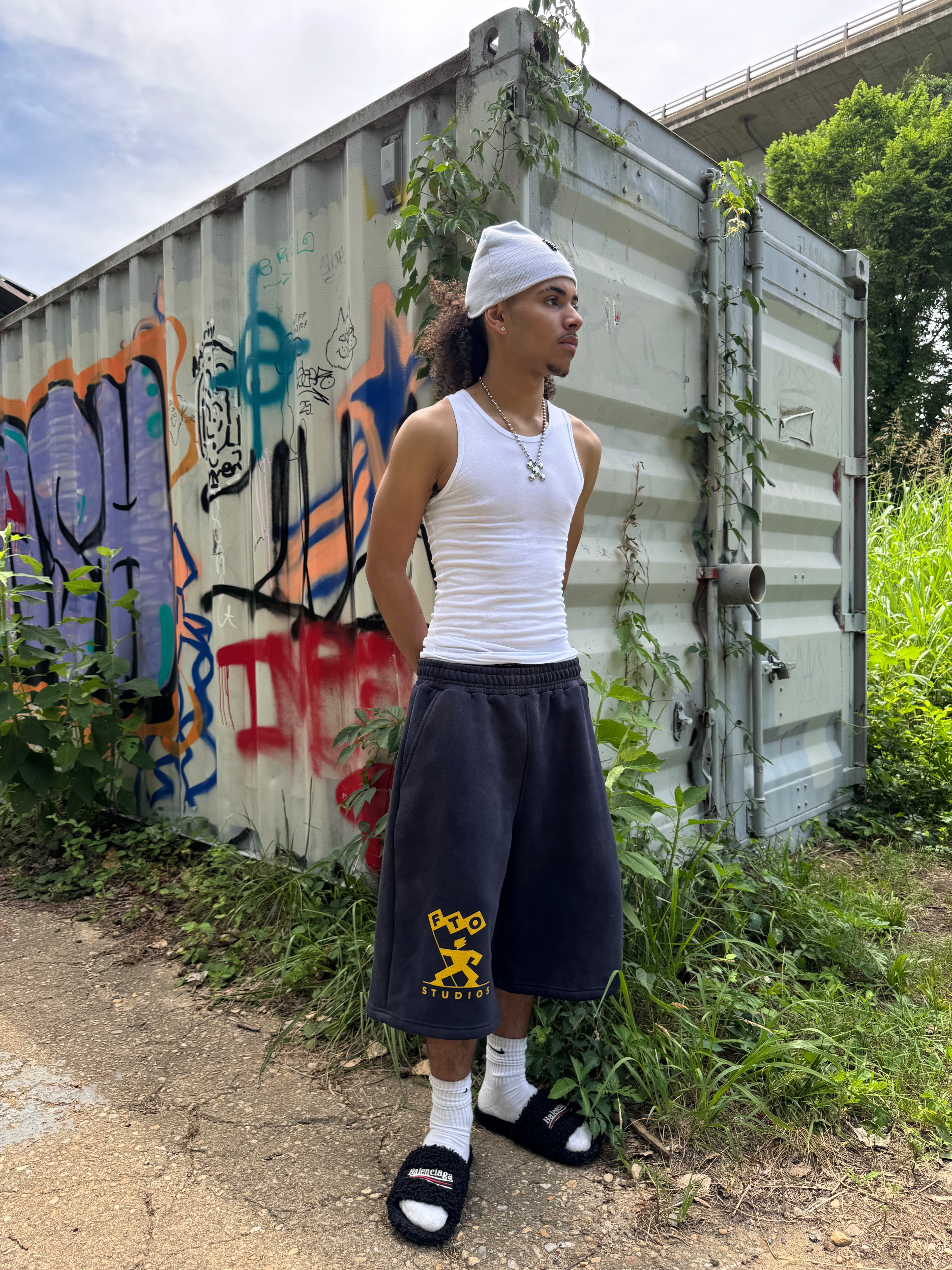 “Winning Flag” Shorts (Navy)