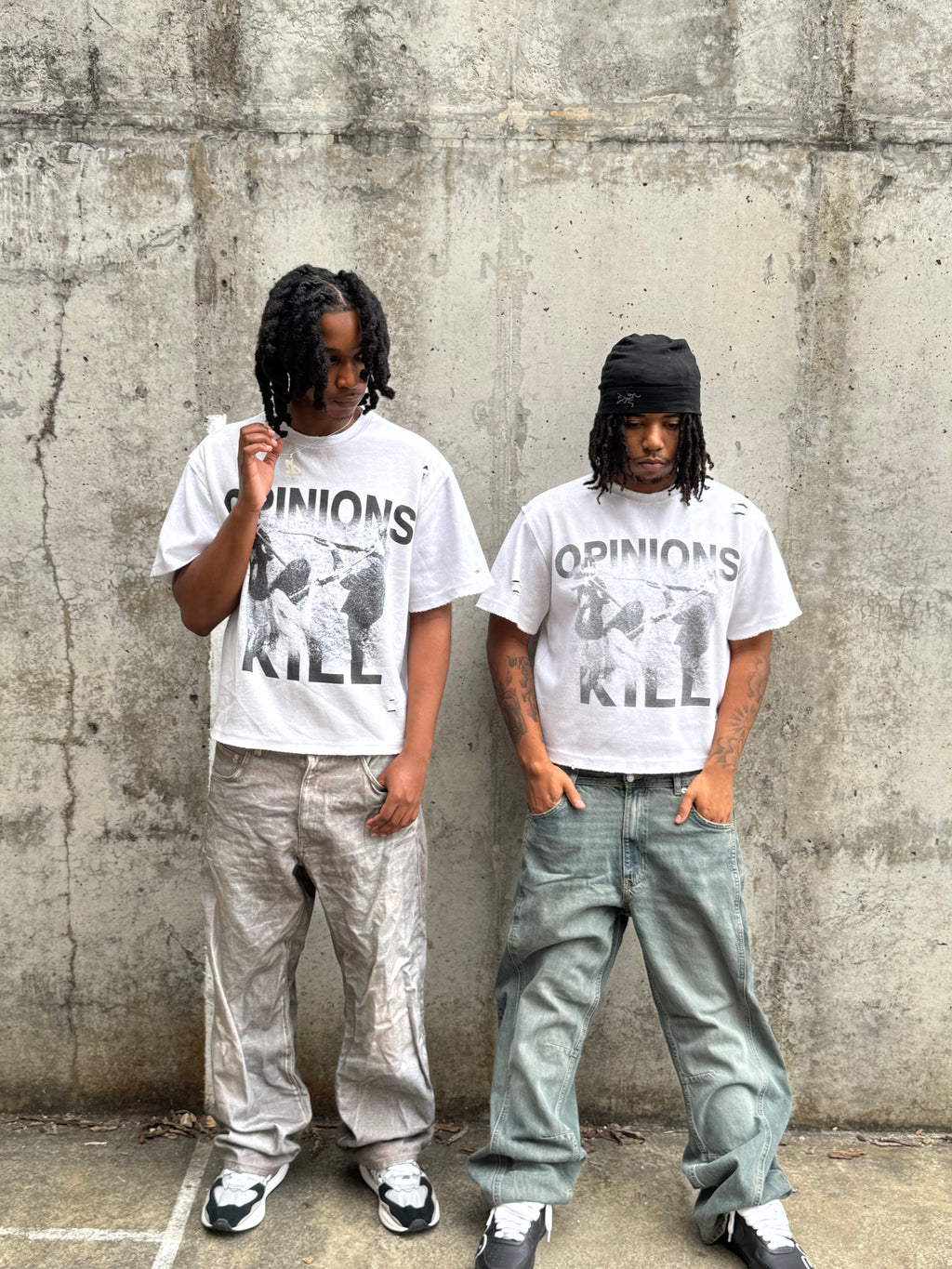 “Opinions Kill” Tee (Dirty White)