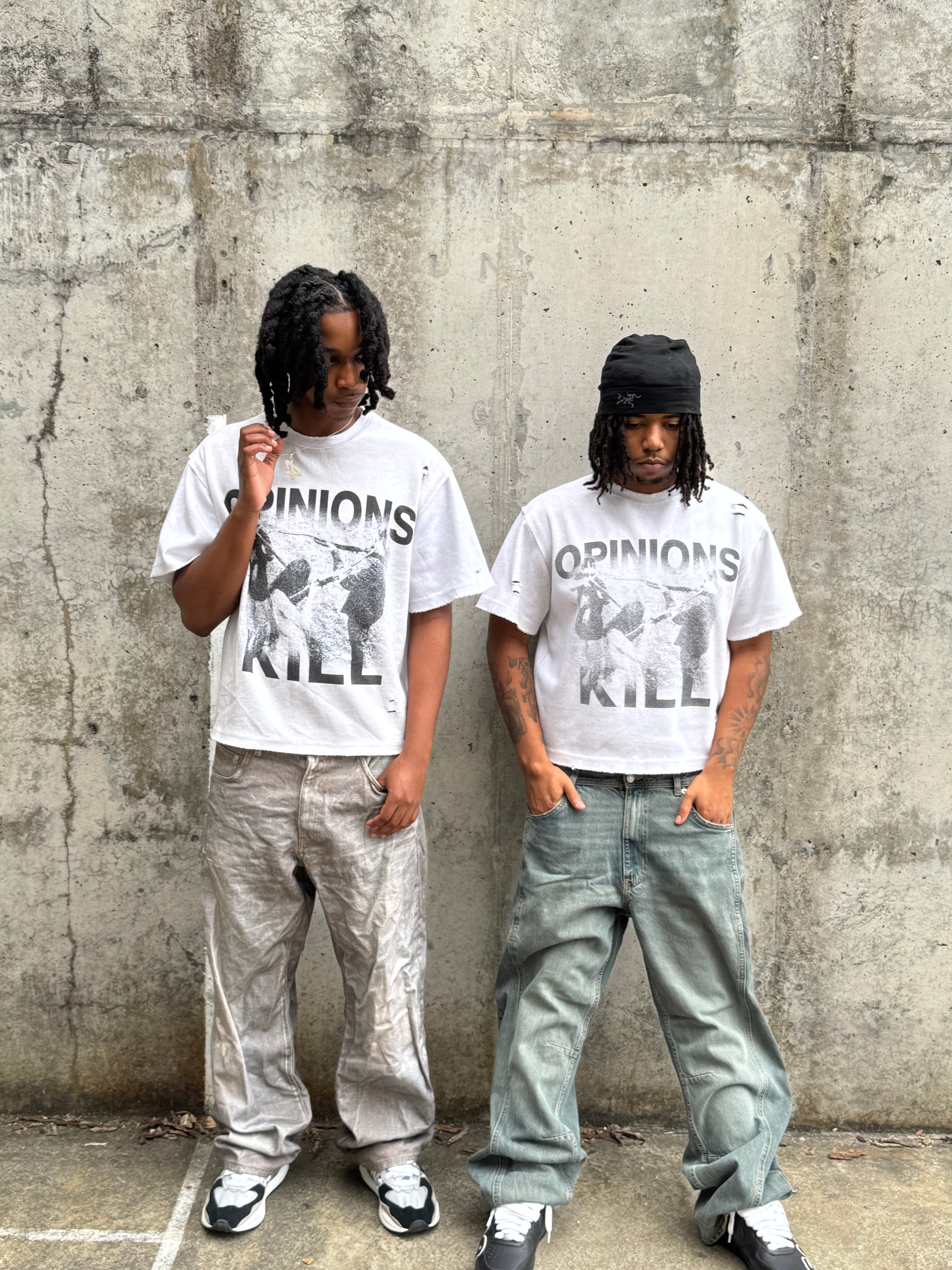 “Opinions Kill” Tee (Dirty White)