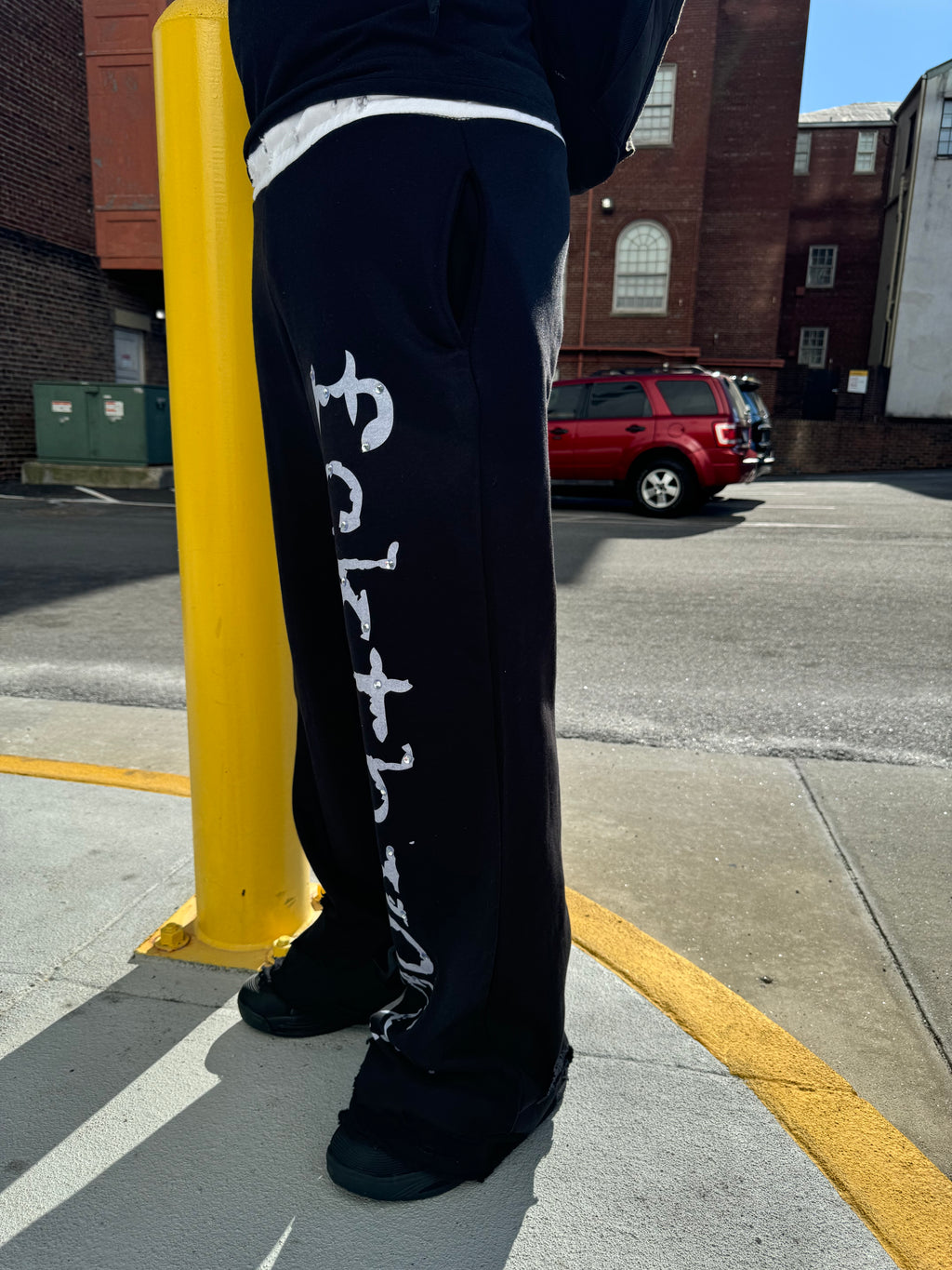 “No F*ks Allowed” Heel Drag Sweats (Black)