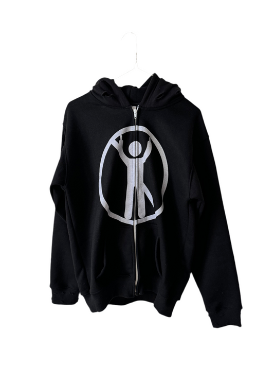 “No F*ks Allowed” Zip Up (Black)