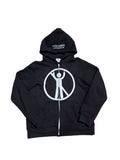 “No F*ks Allowed” Zip Up (Black)