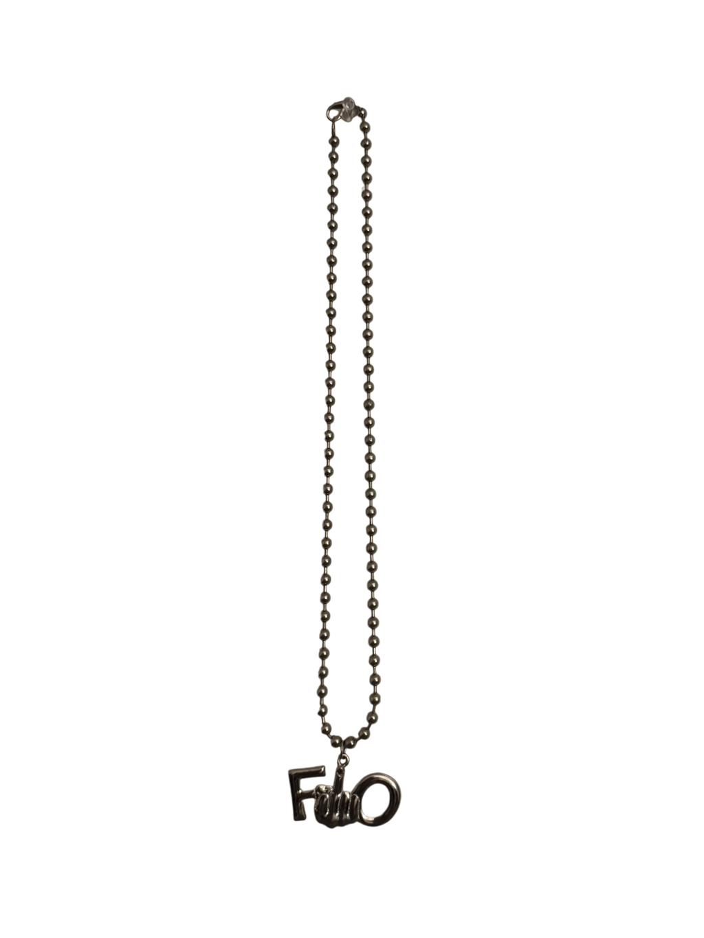 Middle Finger Logo Chain
