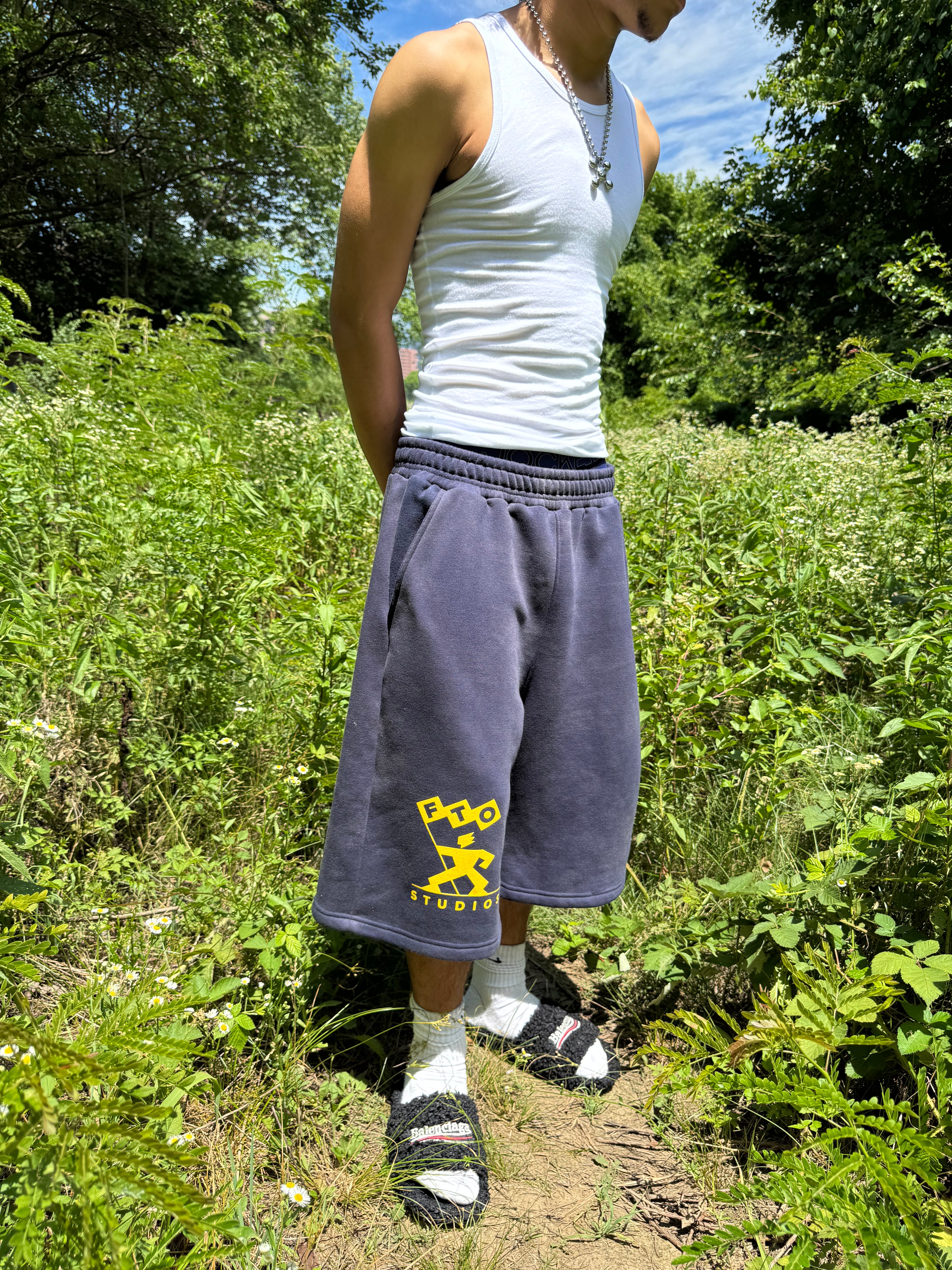 “Winning Flag” Shorts (Navy)