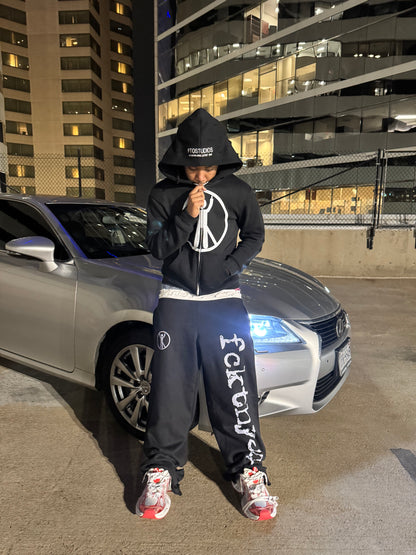 “No F*ks Allowed” Zip Up (Black)