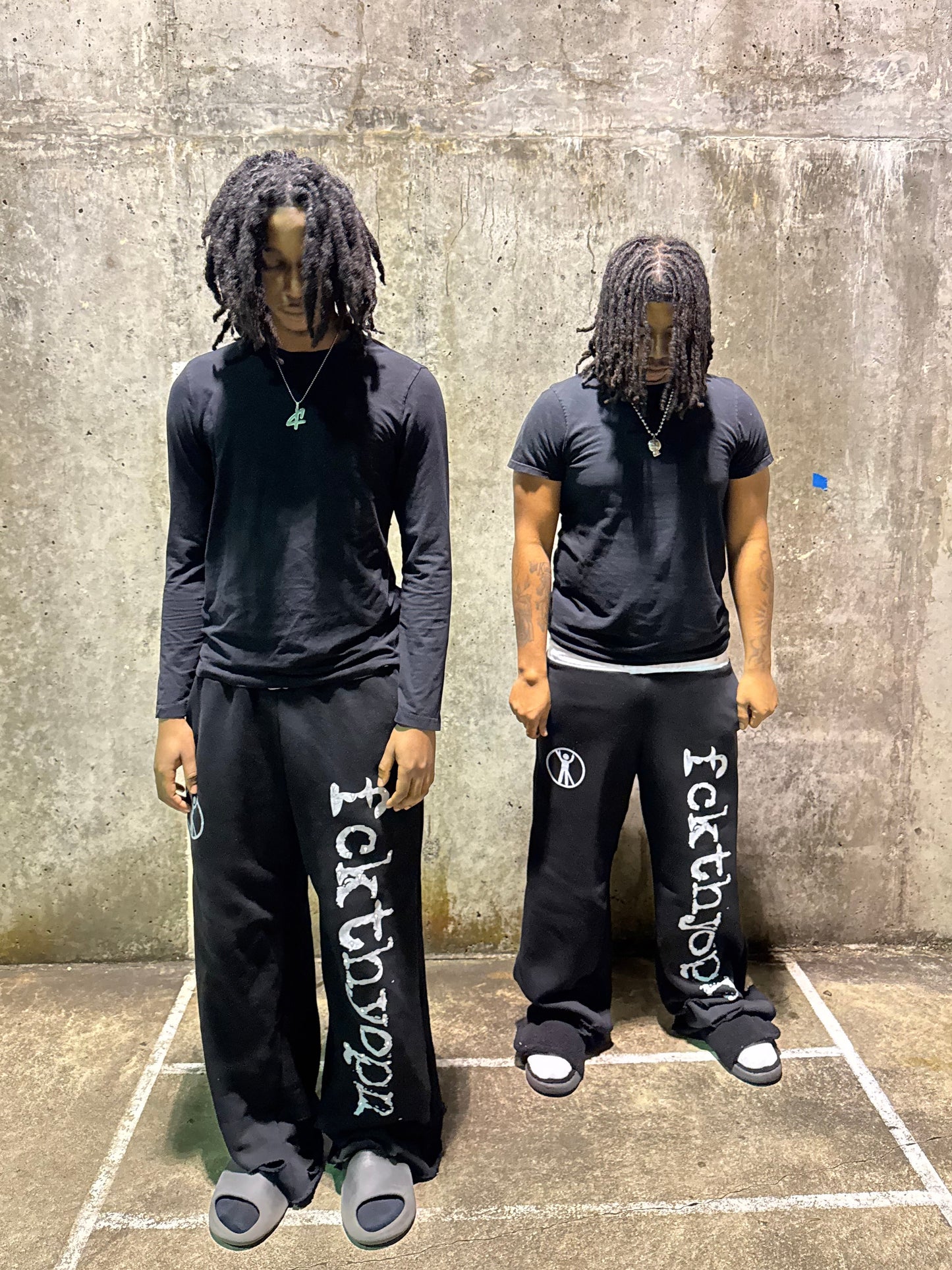“No F*ks Allowed” Heel Drag Sweats (Black)