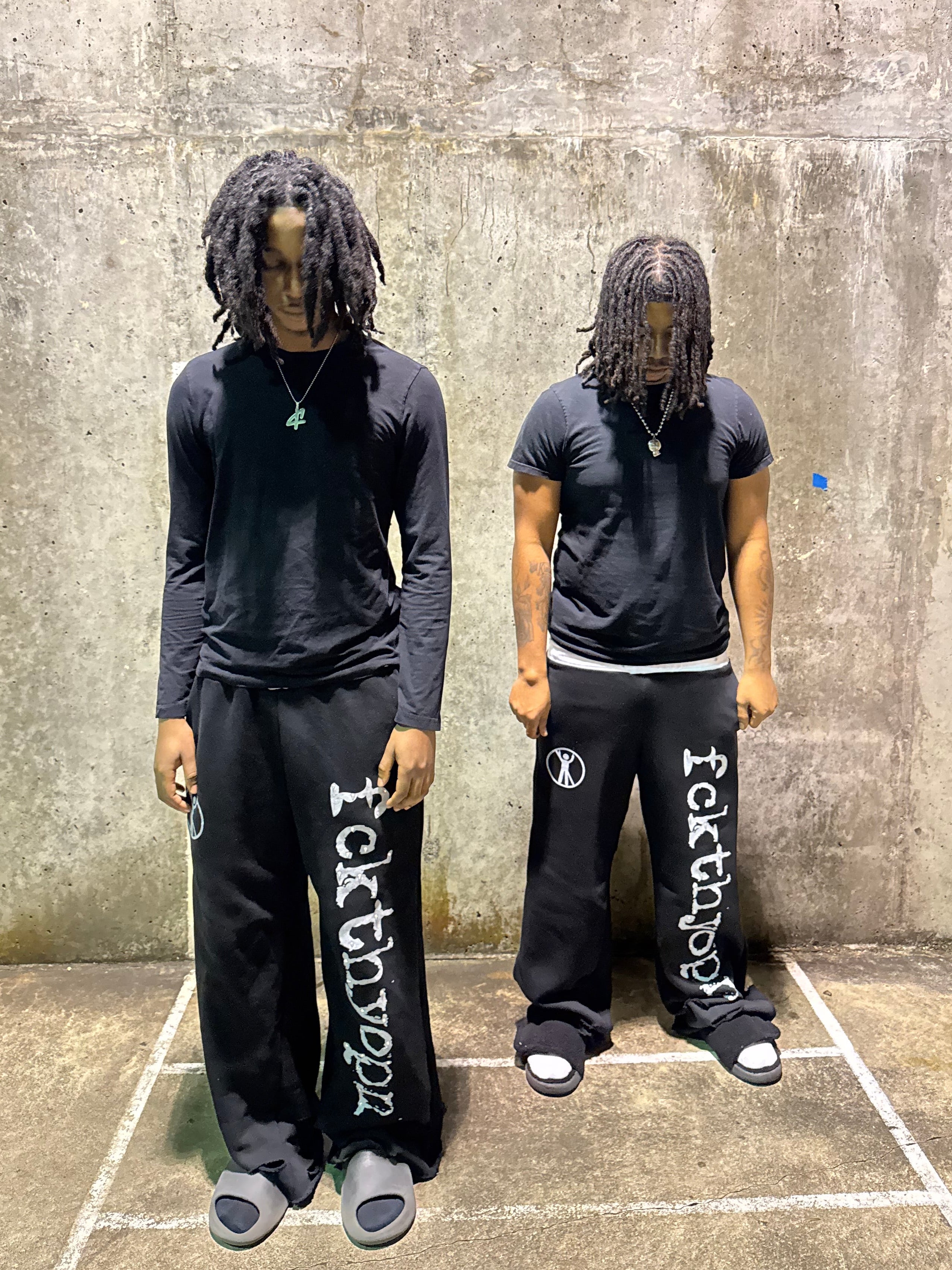 “No F*ks Allowed” Heel Drag Sweats (Black)