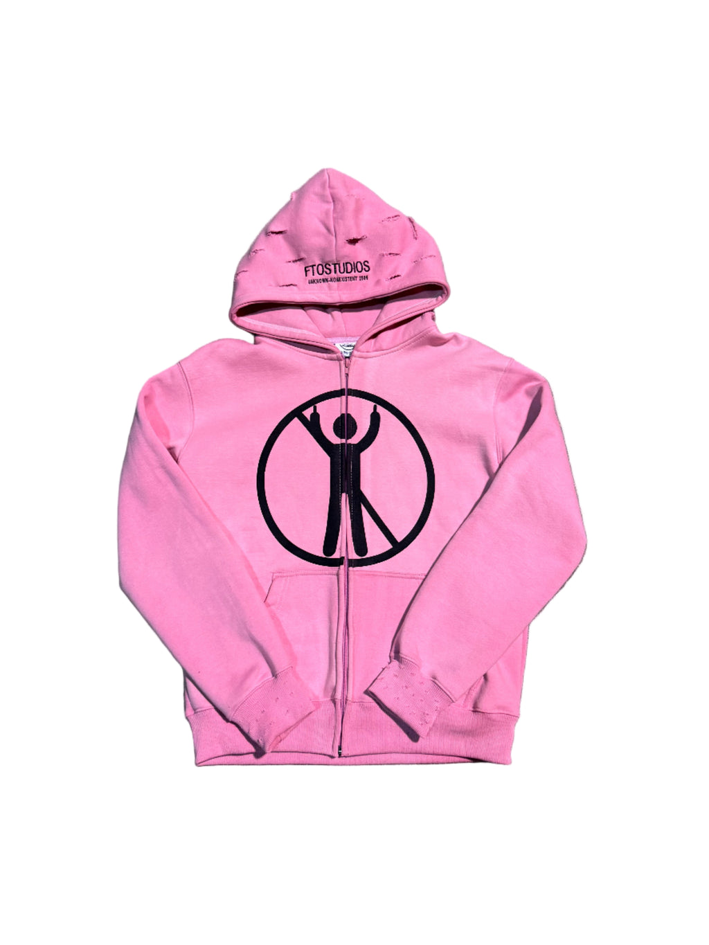 “No F*ks Allowed” Zip Up (Pink)