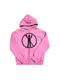 “No F*ks Allowed” Zip Up (Pink)