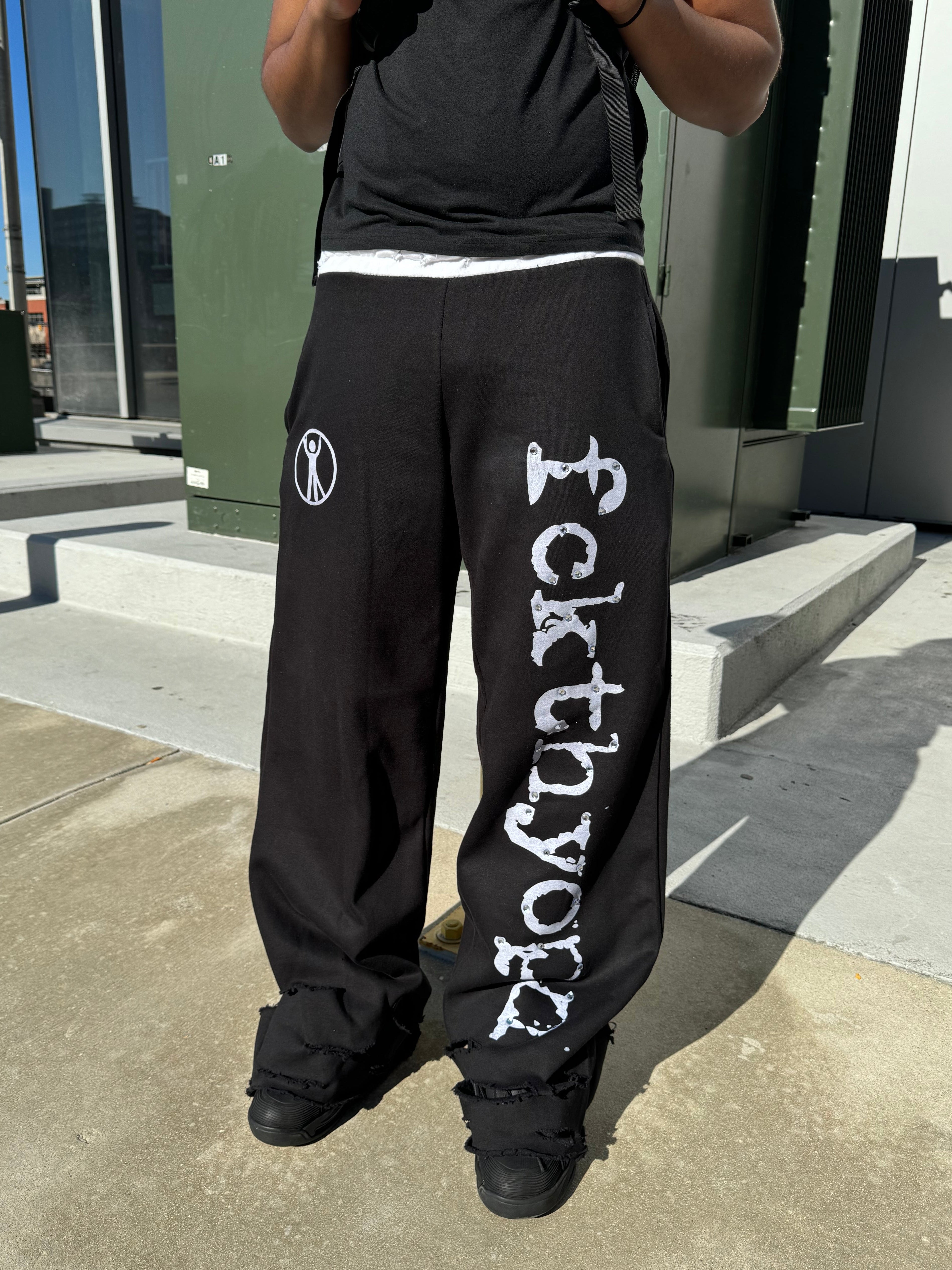 “No F*ks Allowed” Heel Drag Sweats (Black)